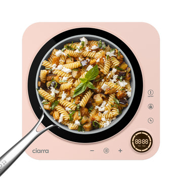 Ciarra Donut Plaque de Cuisson à Induction Portable Simple 2000W avec Minuterie 4 Heures | Sakura Candy